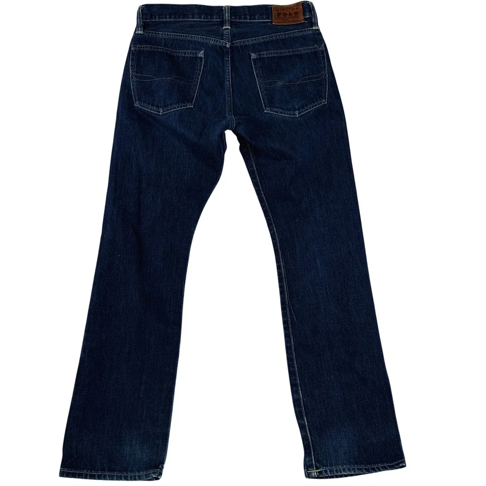 Polo Ralph Lauren Men's Slim Straight Dark Wash Jeans Denim 31x31 (Tag 31x30)‎